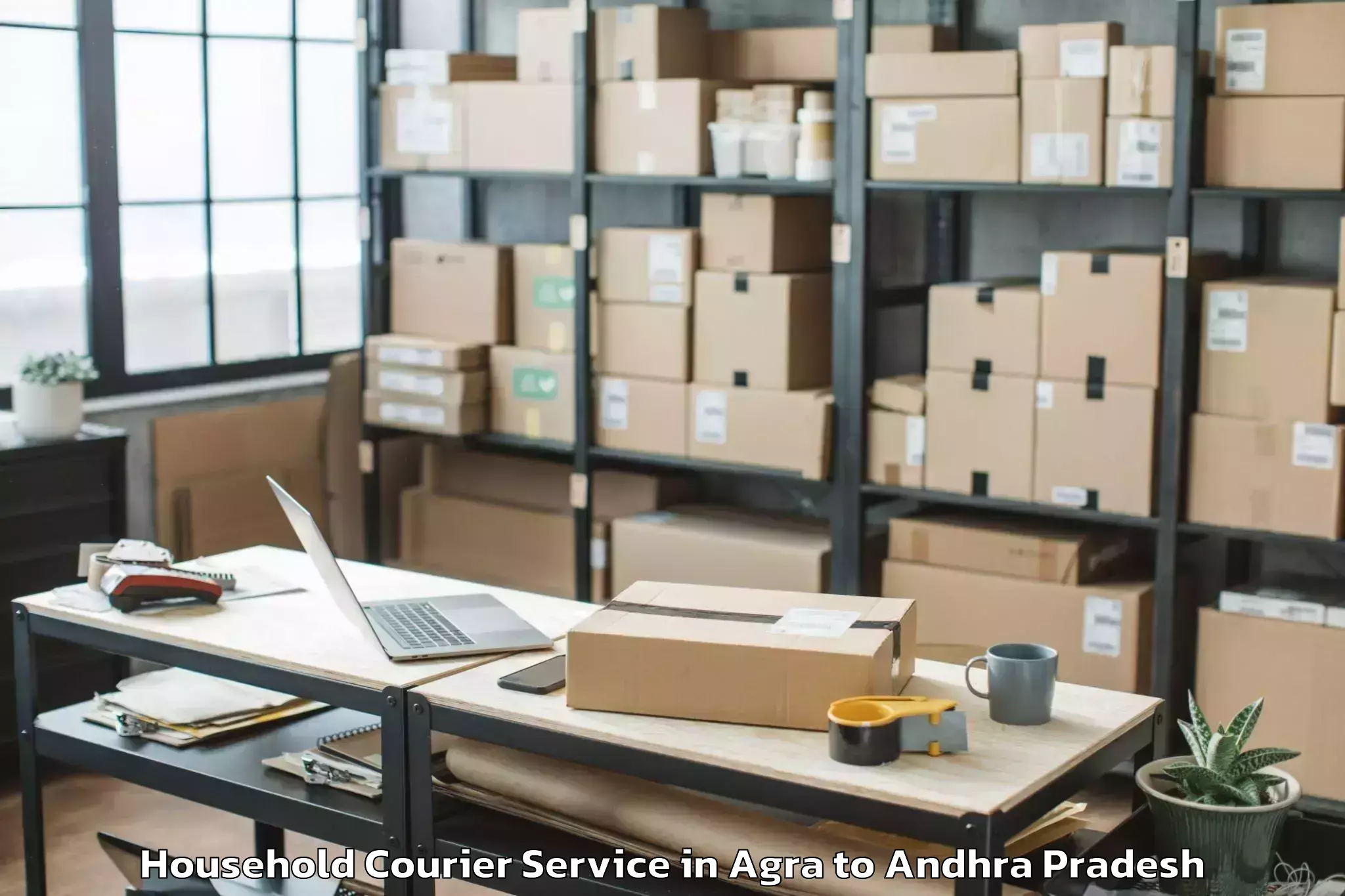 Trusted Agra to Kolanukonda Household Courier